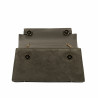 Damentasche Schultertasche 041g Wildleder Olive