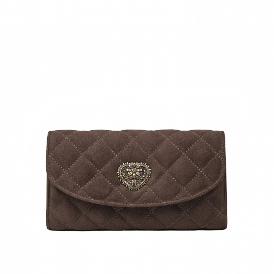 Damentasche Schultertasche 048g Wildleder Schokolade Damentasche Schultertasche 048g Wildleder Schokolade