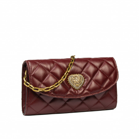 Damen-Umhängetasche 048g burgundy