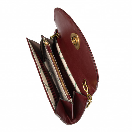 Damen-Umhängetasche 048g burgundy