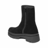 Damenstiefel 3408 schwarzes Veloursleder