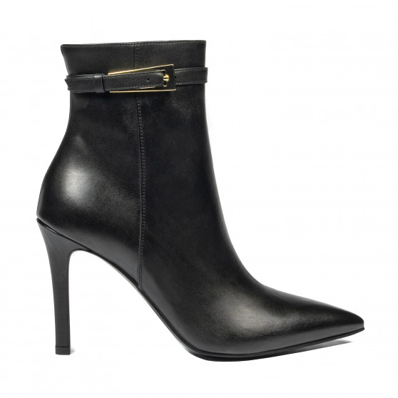 Damenstiefeletten mit Absatz 1409 schwarz Damenstiefeletten mit Absatz 1409 schwarz