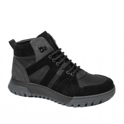 Herrenstiefel 4153 schwarz+grau bufo