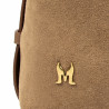 Damentasche Handtasche 037-1g Wildleder Nude