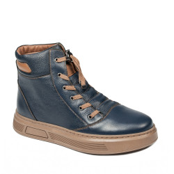 Herrenstiefel 4152 Indigo kombiniert