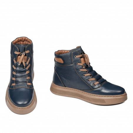 Herrenstiefel 4152 Indigo kombiniert