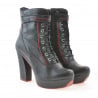 Damenstiefel 3261 schwarz+rot