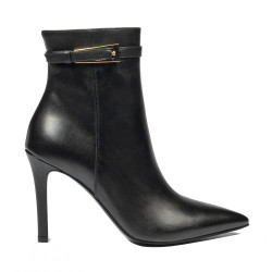 Damenstiefeletten mit Absatz 1409-1 schwarz