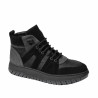 Jugendstiefel 4012 Bufo Schwarz+Grau