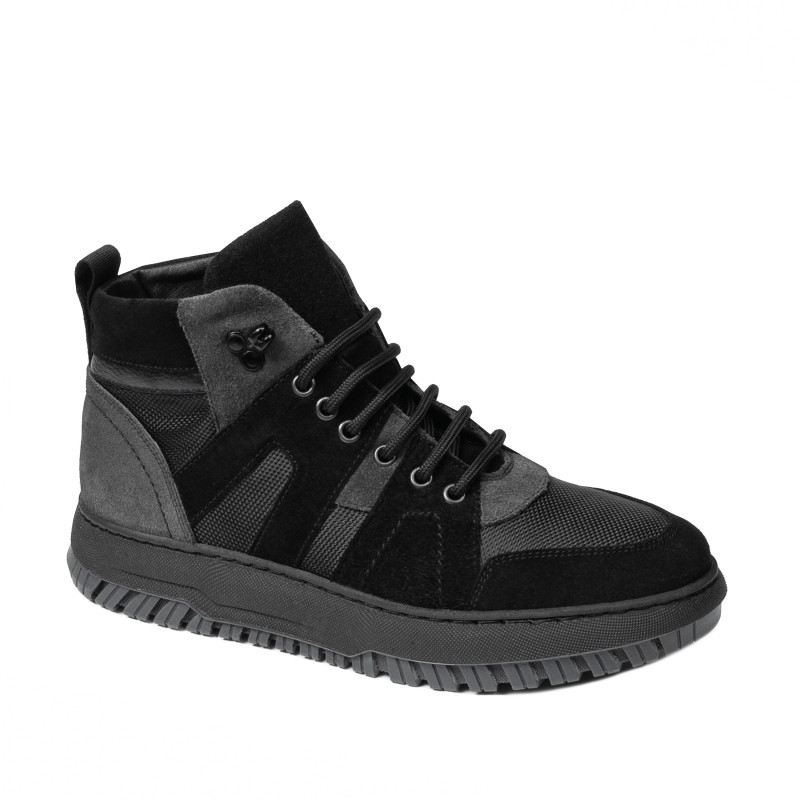 Jugendstiefel 4012 Bufo Schwarz+Grau