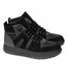 Jugendstiefel 4012 Bufo Schwarz+Grau