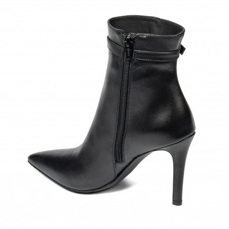 Damenstiefeletten mit Absatz 1409 schwarz