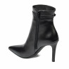 Damenstiefeletten mit Absatz 1409-1 schwarz