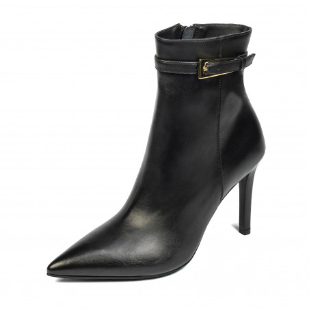 Damenstiefeletten mit Absatz 1409-1 schwarz