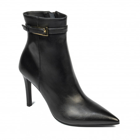 Damenstiefeletten mit Absatz 1409-1 schwarz