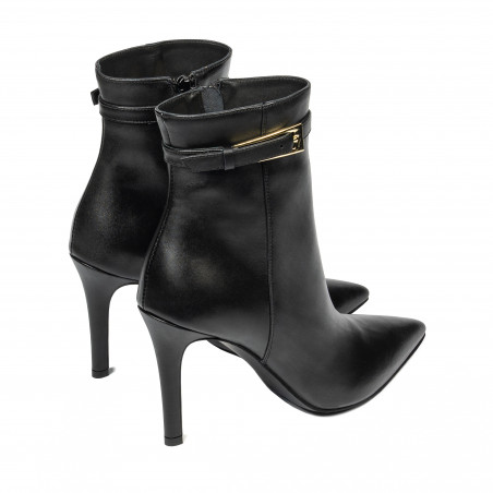 Damenstiefeletten mit Absatz 1409-1 schwarz