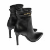 Damenstiefeletten mit Absatz 1409-1 schwarz