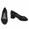 Elegante Damenschuhe 1321 schwarz Velours