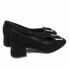 Elegante Damenschuhe 1321 schwarz Velours