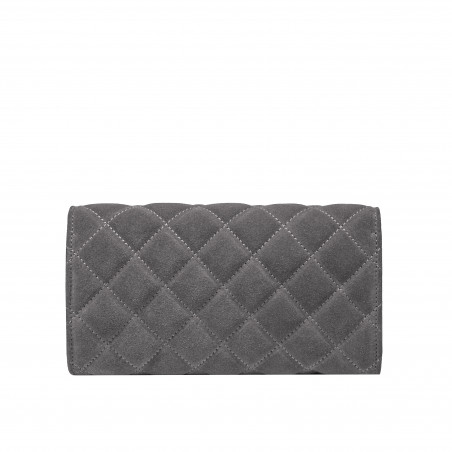 Damentasche 048g 01 graues Wildleder