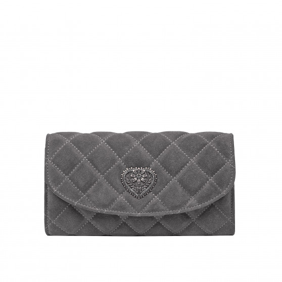 Damentasche 048g 01 graues Wildleder