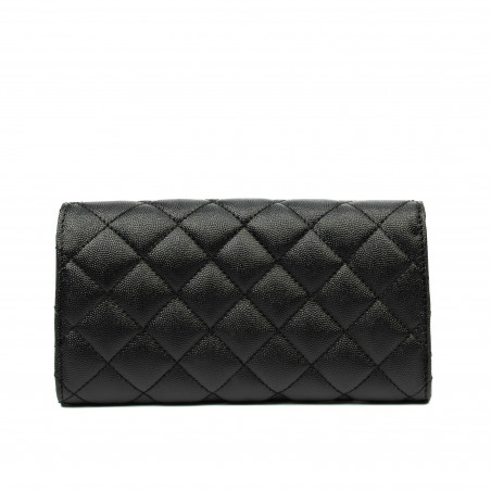 Damentasche Schultertasche 048g 01 schwarz Kaviar