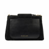Damenschultertasche 051g Schwarz Camoscio