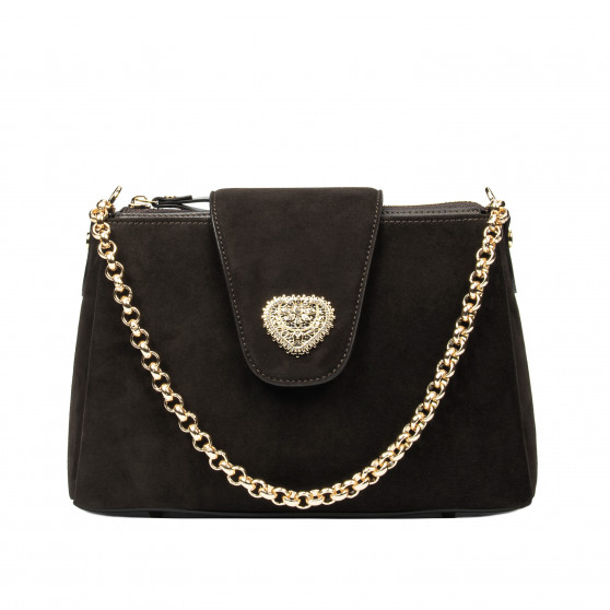 Damentasche zum Umhängen 051g Espresso Camoscio