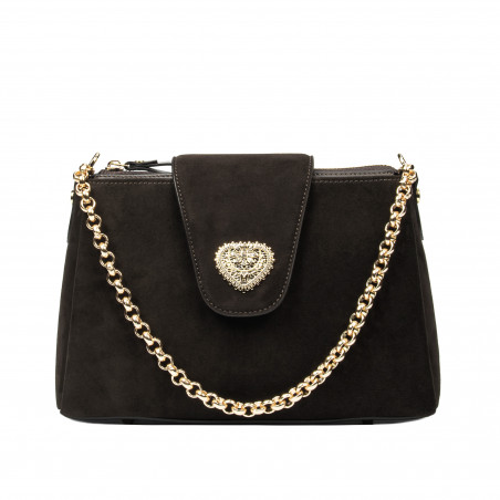 Damentasche zum Umhängen 051g Espresso Camoscio