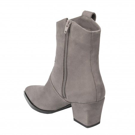 Damenstiefeletten mit Absatz 1411 Sand Nubuk