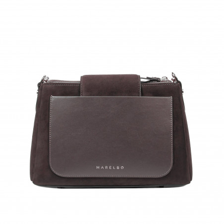 Umhängetasche für Damen 051g 01 coffe camoscio