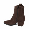 Damen Stiefeletten mit Absatz 1411 Kakao Velours