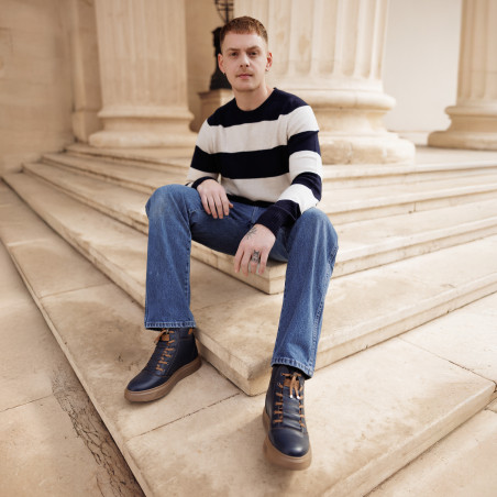 Herrenstiefel 4152 Indigo kombiniert lifestyle