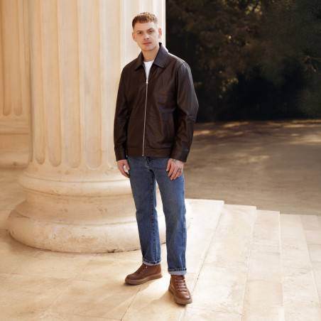 Herrenstiefel 4152 braun kombiniert lifestyle