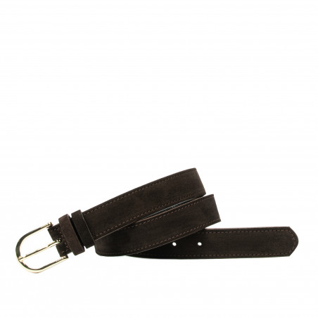 Damen Gürtel 43mc Kaffee Velours