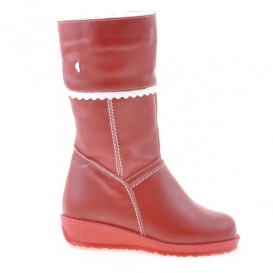 Kleine Kinderstiefel 25c rot+weiß Kleine Kinderstiefel 25c rot+weiß