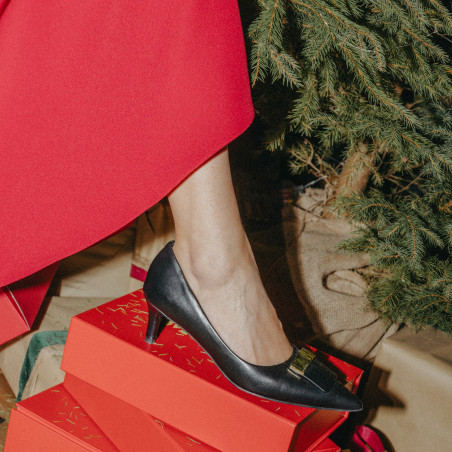 Damen elegante Schuhe 1358 schwarz lifestyle