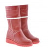 Kleine Kinderstiefel 25c rot+weiß