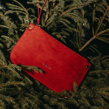 Damentasche Handtasche 211g Wildleder Rot lifestyle