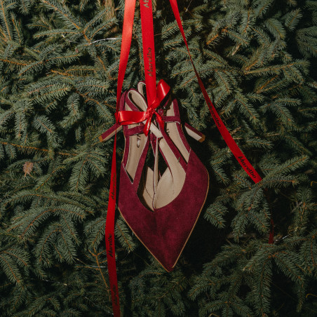 Damen Sandalen 1344 Bordeaux Velours lifestyle