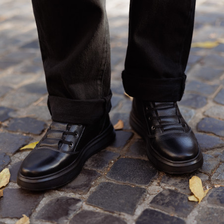 Herrenstiefel 4152 schwarz kombiniert lifestyle