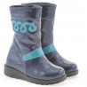 Kinderstiefel 23c Lack Indigo+Blau