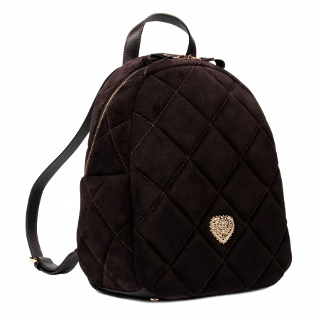 Damenrucksack 307g Wildleder Kaffee