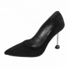 Elegante Damenschuhe 1357 Schwarz Samt