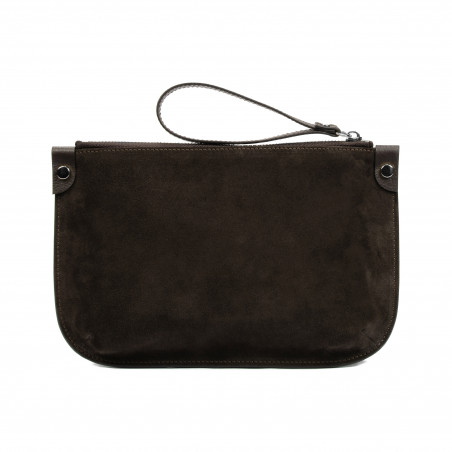 Damentasche Hand 211g 01 Wildleder Kaffee