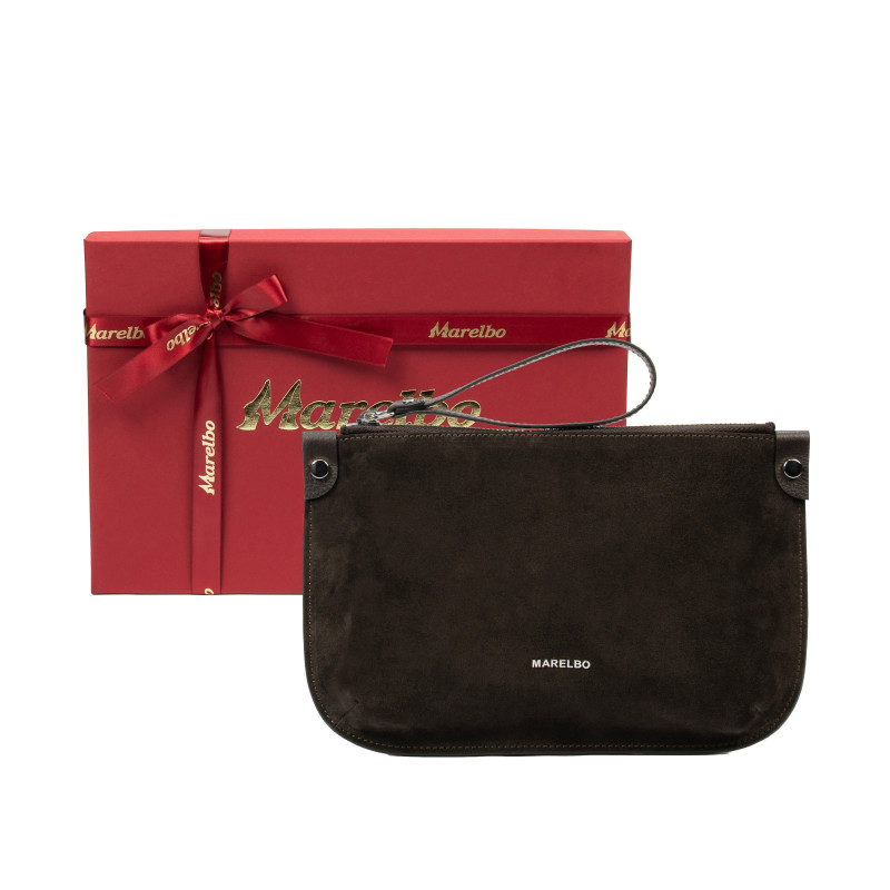 Damentasche Hand 211g 01 Wildleder Kaffee