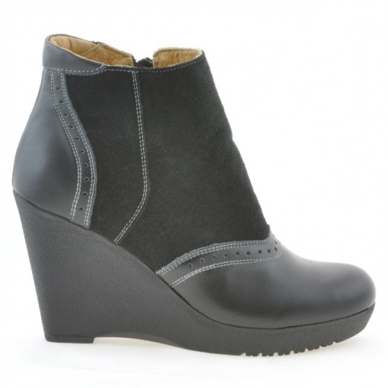 Damenstiefel 3268 schwarz kombiniert Damenstiefel 3268 schwarz kombiniert