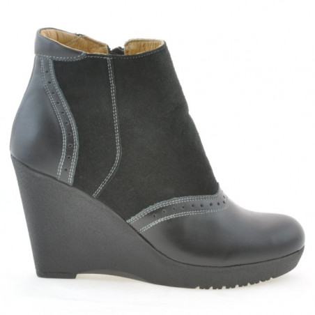 Damenstiefel 3268 schwarz kombiniert