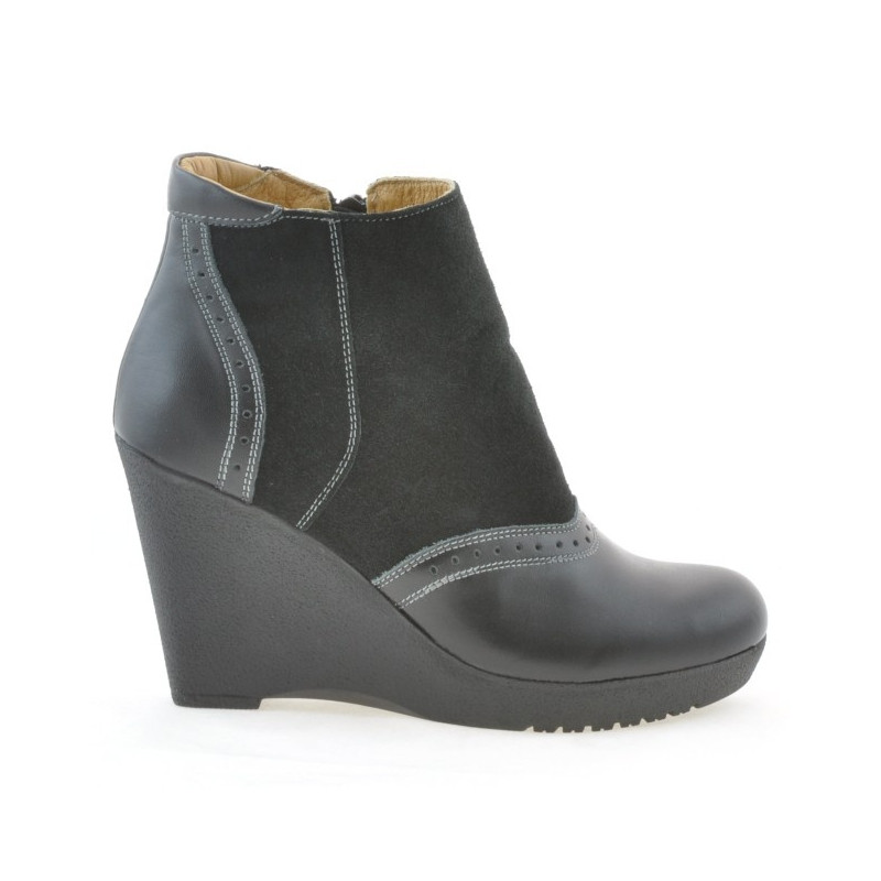 Damenstiefel 3268 schwarz kombiniert
