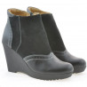 Damenstiefel 3268 schwarz kombiniert